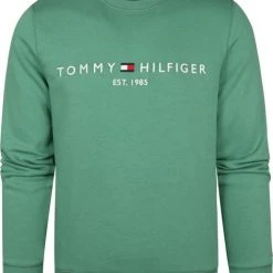Sweaters Tommy Hilfiger Sweater Logo Mid Groen