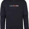 Sweaters Tommy Hilfiger Sweater Contrast Logo Donkerblauw