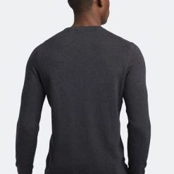 Lyle And Scott Wollen Truien Voor Heren Lyle & Scott Trui Mix Wol Donkergrijs -Truien & Vesten Verkoop winkel 74180 6