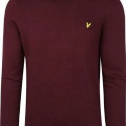 Lyle And Scott Wollen Truien Voor Heren Lyle & Scott Sweater Mix Wol Bordeaux Rood -Truien & Vesten Verkoop winkel 74221 1 1