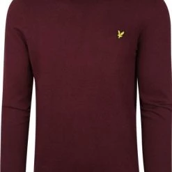 Lyle And Scott Wollen Truien Voor Heren Lyle & Scott Sweater Mix Wol Bordeaux Rood