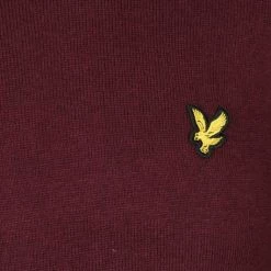 Lyle And Scott Wollen Truien Voor Heren Lyle & Scott Sweater Mix Wol Bordeaux Rood -Truien & Vesten Verkoop winkel 74221 3