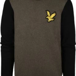Lyle And Scott Sweaters Lyle & Scott Trui Logo Olijfgroen