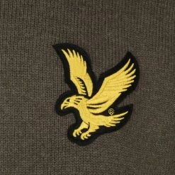 Lyle And Scott Sweaters Lyle & Scott Trui Logo Olijfgroen -Truien & Vesten Verkoop winkel 74222 3