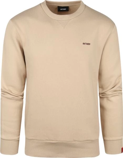 Sweaters ANTWRP Sweater Logo Beige 5 Sweaters ANTWRP Sweater Logo Beige - Afbeelding 5
