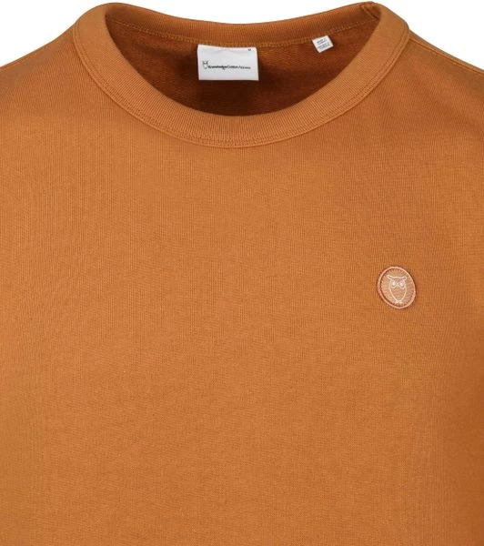 Sweaters KnowledgeCotton Apparel Sweater Oranje 4 Sweaters KnowledgeCotton Apparel Sweater Oranje - Afbeelding 4