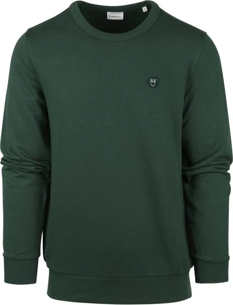 Sweaters KnowledgeCotton Apparel Sweater Donkergroen 1 Sweaters KnowledgeCotton Apparel Sweater Donkergroen