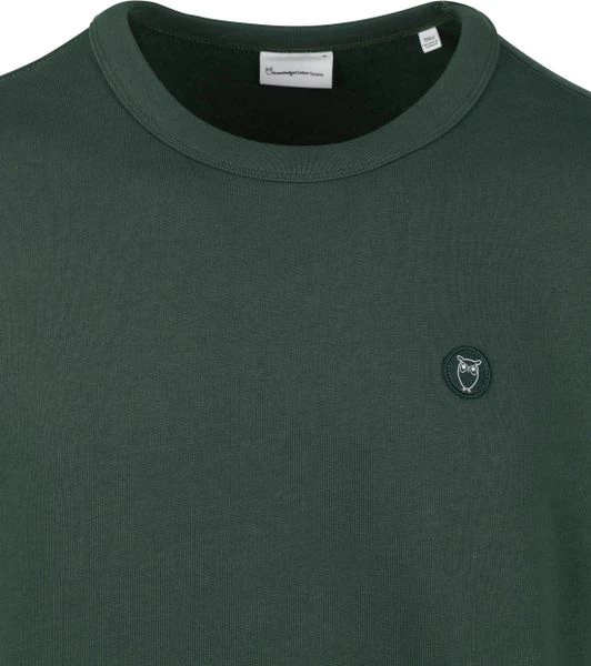 Sweaters KnowledgeCotton Apparel Sweater Donkergroen 4 Sweaters KnowledgeCotton Apparel Sweater Donkergroen - Afbeelding 4