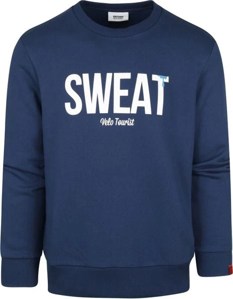 Sweaters ANTWRP Sweater Print Donkerblauw 6 Sweaters ANTWRP Sweater Print Donkerblauw - Afbeelding 6