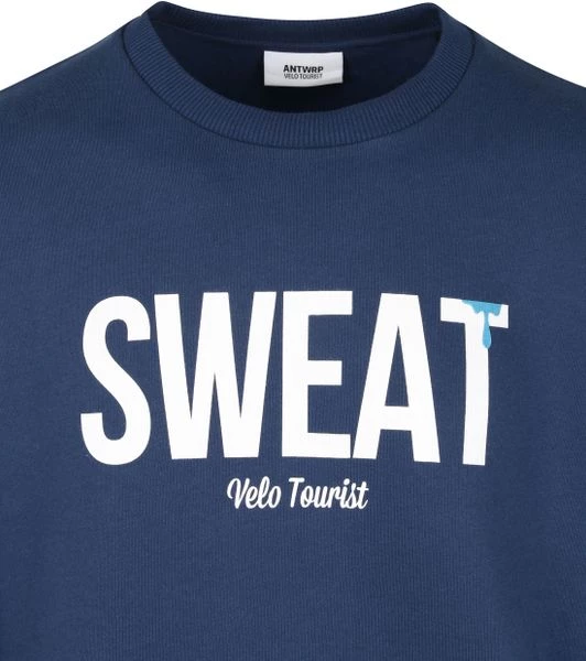 Sweaters ANTWRP Sweater Print Donkerblauw 3 Sweaters ANTWRP Sweater Print Donkerblauw - Afbeelding 3