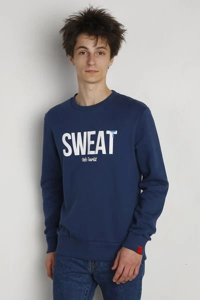 Sweaters ANTWRP Sweater Print Donkerblauw 2 Sweaters ANTWRP Sweater Print Donkerblauw - Afbeelding 2