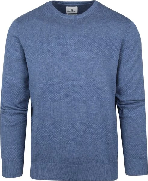 Pullover State Of Art Trui Melange Blauw 1 Pullover State Of Art Trui Melange Blauw