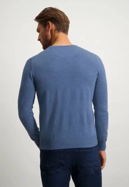 Pullover State Of Art Trui Melange Blauw 3 Pullover State Of Art Trui Melange Blauw - Afbeelding 3