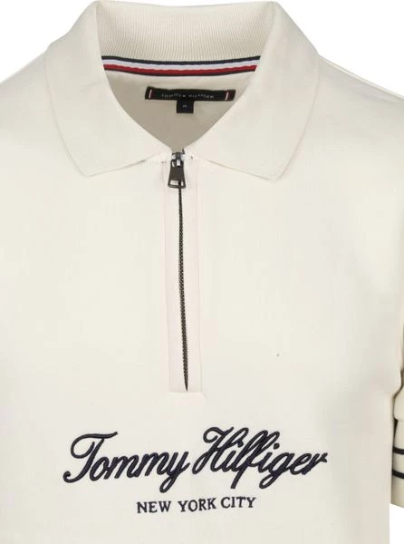 Schipperstruien & Truien Met Rits Tommy Hilfiger Zipper Pullover Off White 2 Schipperstruien & Truien Met Rits Tommy Hilfiger Zipper Pullover Off White - Afbeelding 2