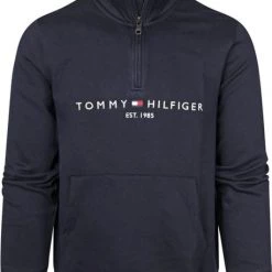 Schipperstruien & Truien Met Rits Tommy Hilfiger Zipper Pullover Donkerblauw -Truien & Vesten Verkoop winkel 74408 1 1