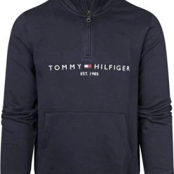 Schipperstruien & Truien Met Rits Tommy Hilfiger Zipper Pullover Donkerblauw