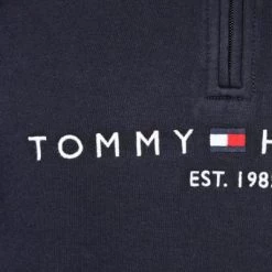 Schipperstruien & Truien Met Rits Tommy Hilfiger Zipper Pullover Donkerblauw -Truien & Vesten Verkoop winkel 74408 3