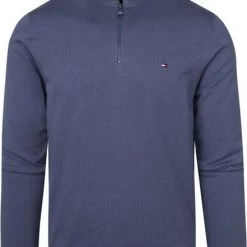Schipperstruien & Truien Met Rits Tommy Hilfiger Zipper Pullover 1985 Indigo Blauw -Truien & Vesten Verkoop winkel 74409 1 1