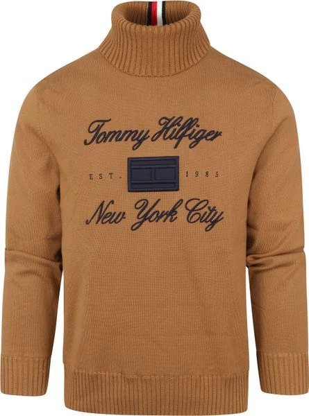 Sweaters Tommy Hilfiger Rol Hals Bruin 1 Sweaters Tommy Hilfiger Rol Hals Bruin