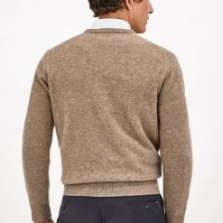 Lamswollen Truien Hackett Lamswollen Trui Beige -Truien & Vesten Verkoop winkel 74422 5