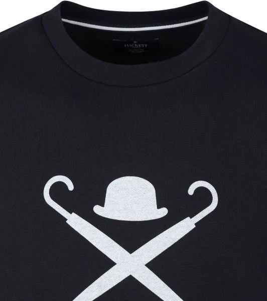 Sweaters Hackett Navy Trui Logo 4 Sweaters Hackett Navy Trui Logo - Afbeelding 4