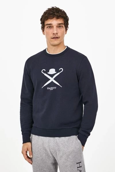 Sweaters Hackett Navy Trui Logo 2 Sweaters Hackett Navy Trui Logo - Afbeelding 2