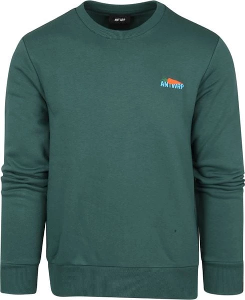 Sweaters ANTWRP Sweater Print Donkergroen 6 Sweaters ANTWRP Sweater Print Donkergroen - Afbeelding 6