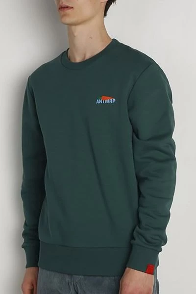 Sweaters ANTWRP Sweater Print Donkergroen 3 Sweaters ANTWRP Sweater Print Donkergroen - Afbeelding 3