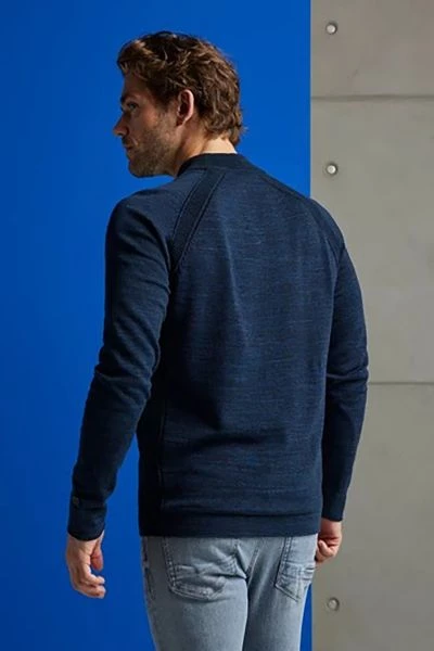 Pullover Cast Iron Trui Melange Blauw 3 Pullover Cast Iron Trui Melange Blauw - Afbeelding 3