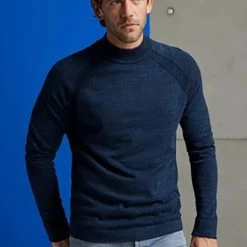 Pullover Cast Iron Trui Melange Blauw 11 Pullover Cast Iron Trui Melange Blauw -Truien & Vesten Verkoop winkel 74441 4 1