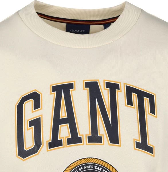 Sweaters Gant Sweater O-Hals Off White 2 Sweaters Gant Sweater O-Hals Off White - Afbeelding 2