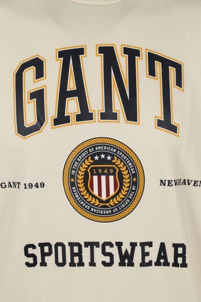 Sweaters Gant Sweater O-Hals Off White 3 Sweaters Gant Sweater O-Hals Off White - Afbeelding 3