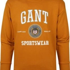Sweaters Gant Sweater O-Hals Okergeel 11 Sweaters Gant Sweater O-Hals Okergeel -Truien & Vesten Verkoop winkel 74462 3 1
