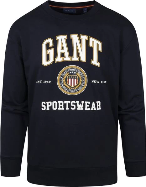 Sweaters Gant Sweater O-Hals Navy 1 Sweaters Gant Sweater O-Hals Navy
