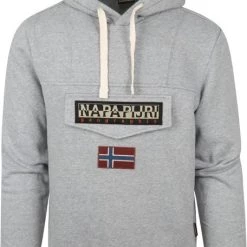 Sweaters Napapijri Burgee Sweater Grijs -Truien & Vesten Verkoop winkel 74477 1 1