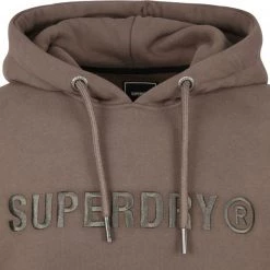 Hoodies Superdry Hoodie Logo Khaki -Truien & Vesten Verkoop winkel 74485 2 1
