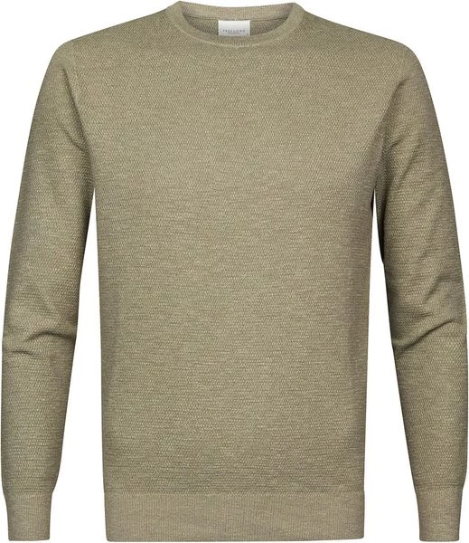 Pullover Profuomo O-Hals Trui Olijfgroen 1 Pullover Profuomo O-Hals Trui Olijfgroen