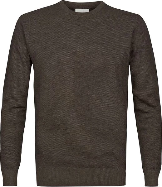 Pullover Profuomo O-Hals Trui Bruin 1 Pullover Profuomo O-Hals Trui Bruin