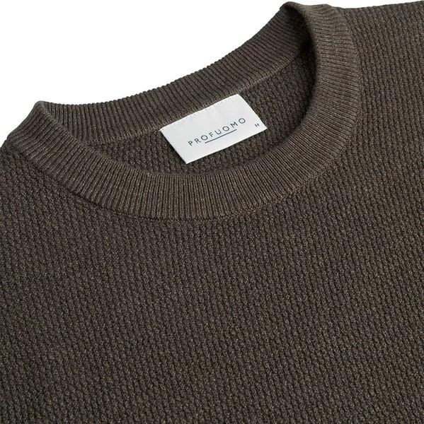 Pullover Profuomo O-Hals Trui Bruin 6 Pullover Profuomo O-Hals Trui Bruin - Afbeelding 6