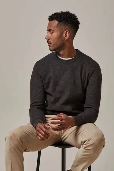 Pullover Profuomo O-Hals Trui Bruin 5 Pullover Profuomo O-Hals Trui Bruin - Afbeelding 5