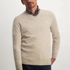 Wollen Truien Voor Heren State Of Art Trui Wol Beige -Truien & Vesten Verkoop winkel 74540 2 1