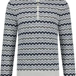 Pullover State Of Art Half Zip Grijsblauw Print 10 Pullover State Of Art Half Zip Grijsblauw Print -Truien & Vesten Verkoop winkel 74542 1 1