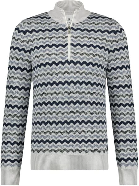 Pullover State Of Art Half Zip Grijsblauw Print 5 Pullover State Of Art Half Zip Grijsblauw Print - Afbeelding 5