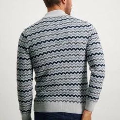 Pullover State Of Art Half Zip Grijsblauw Print 9 Pullover State Of Art Half Zip Grijsblauw Print -Truien & Vesten Verkoop winkel 74542 4