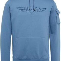 Hoodies PME Legend Hoodie Brushed Fleece Blauw -Truien & Vesten Verkoop winkel 74545 1 1