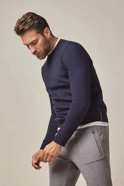 Pullover Profuomo Sweater Donkerblauw 2 Pullover Profuomo Sweater Donkerblauw - Afbeelding 2