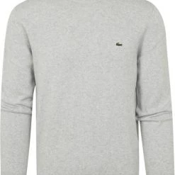 Lacoste Pullover O-hals Lichtgrijs -Truien & Vesten Verkoop winkel 74605 1 1