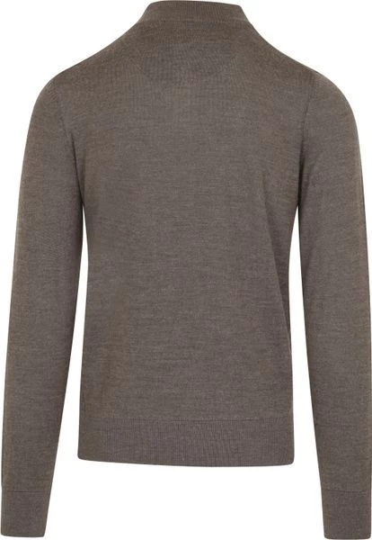 Wollen Truien Voor Heren State Of Art Half Zip Wol Mix Taupe 4 Wollen Truien Voor Heren State Of Art Half Zip Wol Mix Taupe - Afbeelding 4