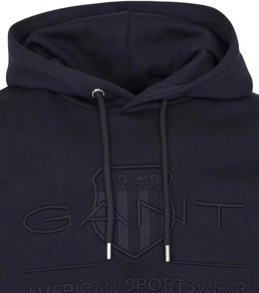 Hoodies Gant Hoodie Tonal Shield Donkerblauw 6 Hoodies Gant Hoodie Tonal Shield Donkerblauw - Afbeelding 6