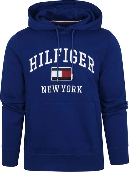 Hoodies Tommy Hilfiger Hoodie Varsity Kobalt Blauw 1 Hoodies Tommy Hilfiger Hoodie Varsity Kobalt Blauw